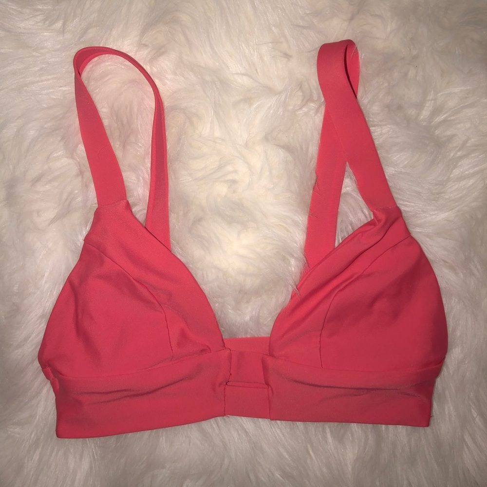 Vitamin A Neutra Bralette Top- Coral, SIZE XS